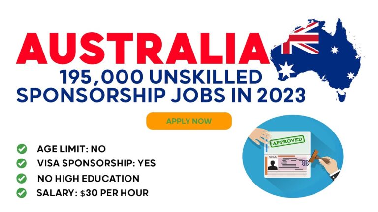 Unskilled Jobs with VISA Sponsorship in Australia: Your Pathway to a New Life